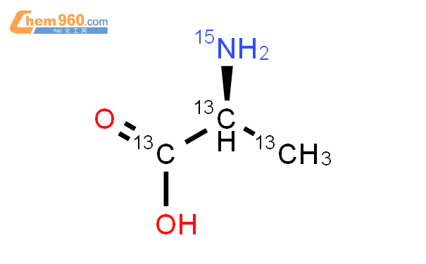 l-丙氨酸-13c3結構式