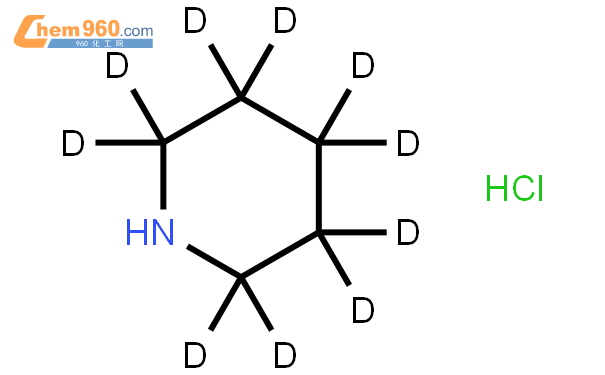 十氘代哌啶盐酸盐结构式