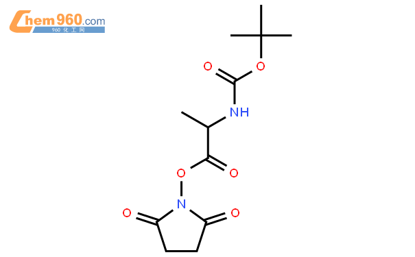 boc-l-丙氨酸 n-丁二酰亞胺酯結構式