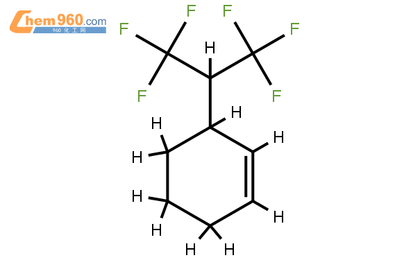 3-(1,1,1,3,3,3-六氟丙烷-2-基)-1-環己烯結構式