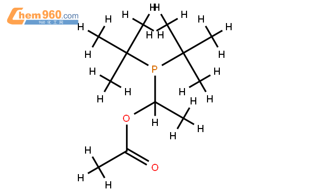 1-[雙(1,1-二甲基乙基)膦]乙酸乙醇酯結構式