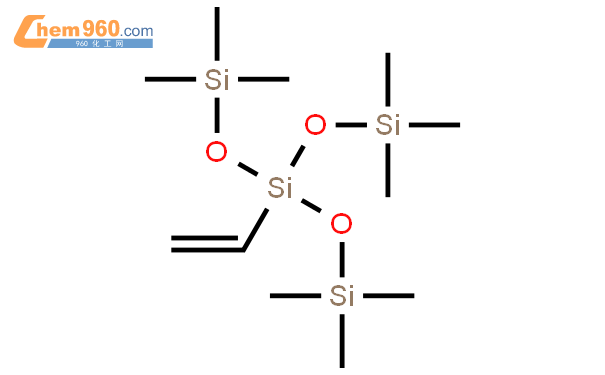 乙烯基三(三甲基硅氧烷基)硅烷结构式