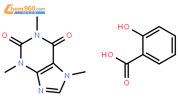 柳酸咖啡碱结构式,柳酸咖啡碱化学式 960化工网