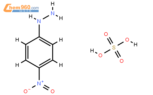 p-硝基苯肼硫酸盐结构式