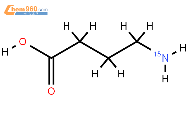 4-氨基丁酸-15n結構式