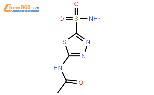 乙酰唑胺结构式图片