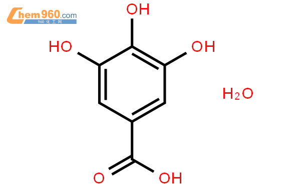 5995-86-8_没食子酸单水合物CAS号:5995-86-8/没食子酸单水合物中英文名/分子式/结构式 – 960化工网