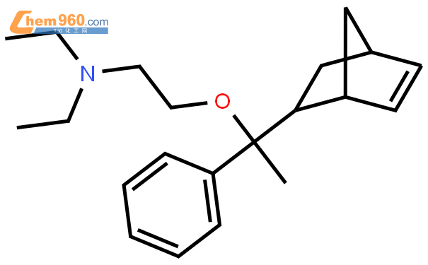 2.1]-5-庚烯-2-基)-1-苯基乙氧基)-n,n-二乙基乙胺結構式