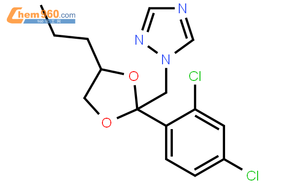 丙環唑結構式圖片|60207-90-1結構式圖片