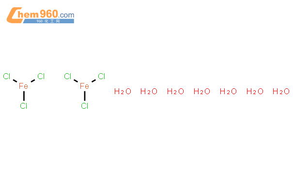 iron chloride (fecl3),hydrate (2:7) (9ci)結構式