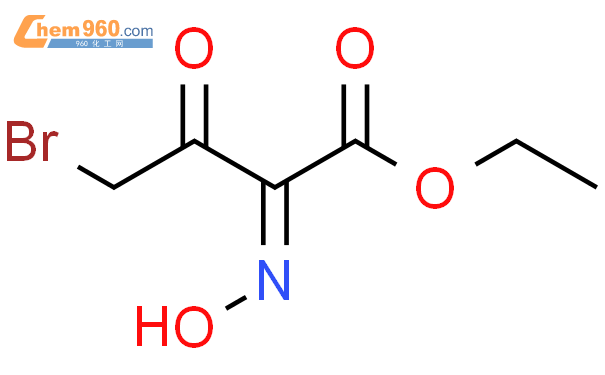 (e)-4-溴-2-(羥基亞氨基)-3-氧代-丁酸乙酯結構式