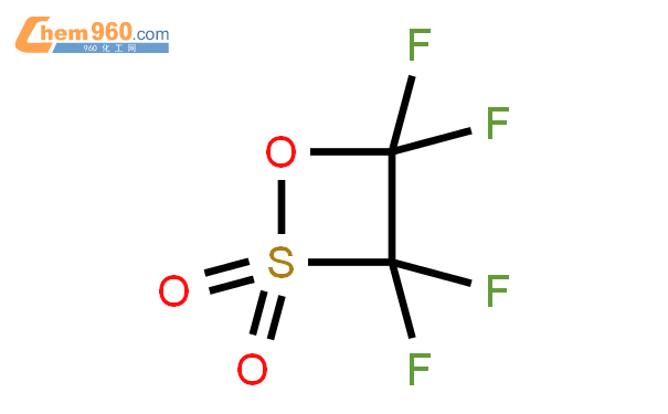 四氟乙烷-beta-磺內酯結構式