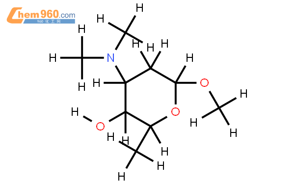 3,6-trideoxy-arabino-hexose結構式