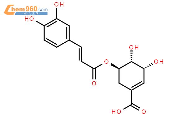 5-o-咖啡酰莽草酸结构式