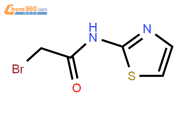 2-溴-n-1,3-噻唑-2-基乙酰胺結構式