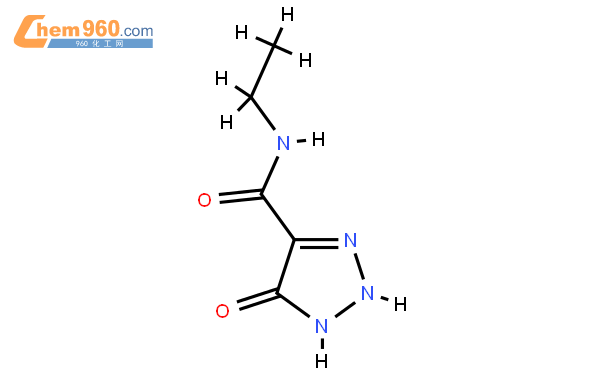 (9ci)-n-乙基-5-羥基-1h-1,2,3-噻唑-4-羧酰胺結構式