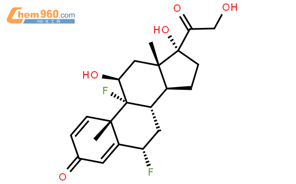 6-alpha-氟-異氟潑尼龍結構式