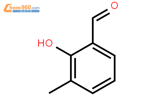 3-甲基-2-羟基苯甲醛结构式