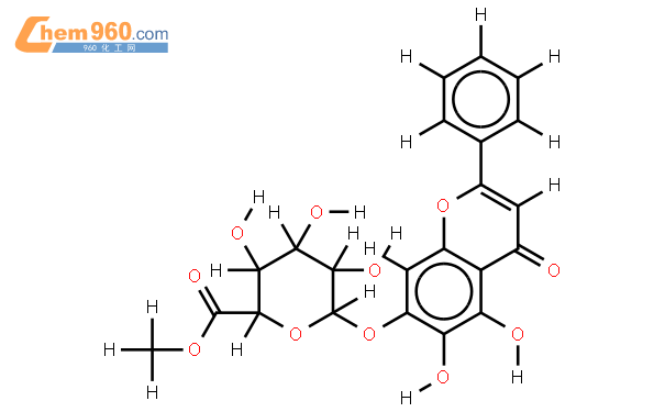 黄芩苷甲酯结构式