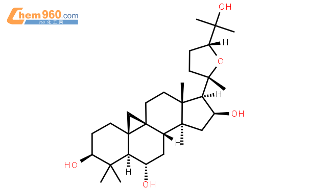 环黄芪醇(CAS:84605-18-5)结构式图片