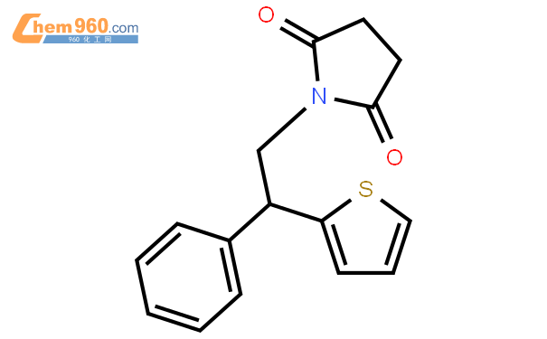 5-pyrrolidinedione, 1-[2-phenyl-2-(2-thienyl)ethyl]- / 87520-01