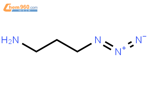 3-疊氮基1-丙胺結構式,3-疊氮基1-丙胺化學式 – 960化工網