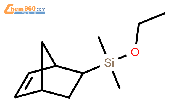 (5-雙環(2.2.1)戊基-2-烯)二甲基乙氧基硅烷結構式