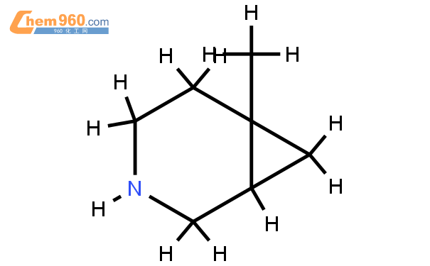 6-甲基-3-氮雜雙環[4.1.0]庚烷結構式
