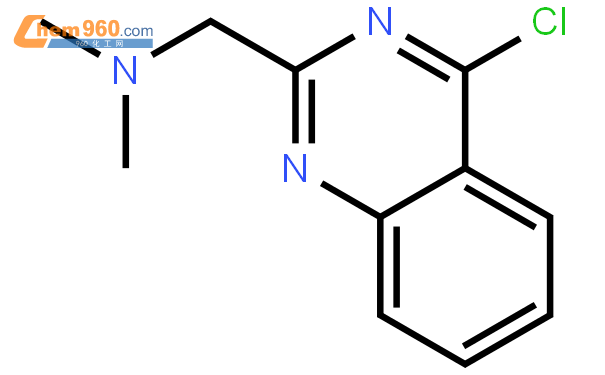 (4-氯喹唑啉-2-基)-n,n-二甲基甲酰胺結構式