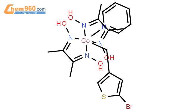 5-bromo-3-thienylmethyl co(iii(dmgh)2py结构式