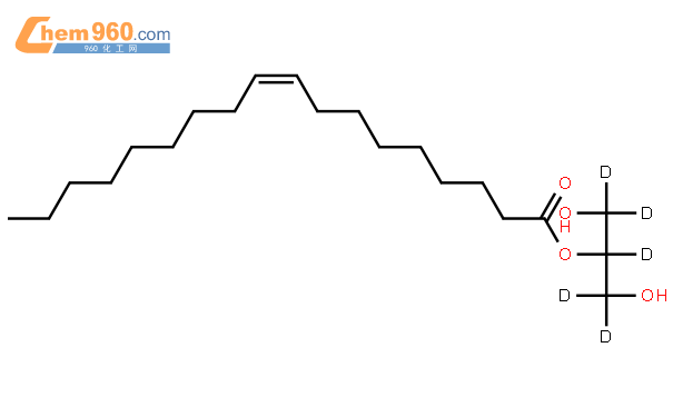 2-油酰基甘油-d5结构式