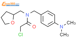 2-氯-N-{[4-(二甲氨基)苯基]甲基}-N-(恶唑烷-2-基甲基)乙酰胺结构式图片|1000930-28-8结构式图片