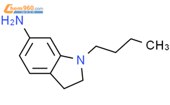 1-丁基-2,3-二氢-1H-吲哚-6-胺结构式图片|1019630-54-6结构式图片
