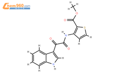 methyl 3-[[2-(1H-indol-3-yl)-2-oxoacetyl]amino]thiophene-2-carboxylate结构式图片|1024263-82-8结构式图片