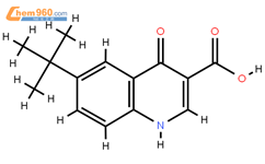 6-tert-Butyl-4-oxo-1,4-dihydro-quinoline-3-carboxylic acid结构式图片|1027546-34-4结构式图片