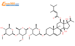 青阳参皂苷B结构式图片|106758-54-7结构式图片