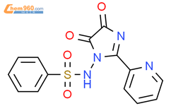 N-[4,5-二氢-4,5-二氧-2-(2-吡啶基)-1H-咪唑-1-基]苯磺酰胺结构式图片|1105040-18-3结构式图片