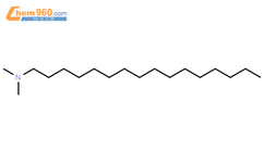 十六烷基二甲基叔胺结构式图片|112-69-6结构式图片