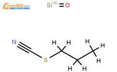 3-(硫氰基)丙基官能化硅胶结构式