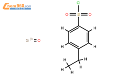 4-乙基苯磺酰氯-官能化硅胶结构式
