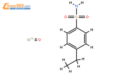 氨基磺酸-2-芳基官能化硅胶结构式