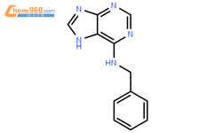 6-苄氨基腺嘌呤结构式图片|1214-39-7结构式图片