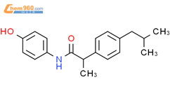 N-(4羟基苯基)-2-(4-异丁基苯基)丙酰胺结构式图片|127460-04-2结构式图片