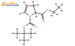 (S)-2,3-Dihydropyrrole-1,2-dicarboxylic acid 1-tert-butyl ester 2-ethyl ester结构式图片|1359829-04-1结构式图片