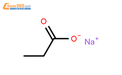 丙酸钠结构式图片|137-40-6结构式图片