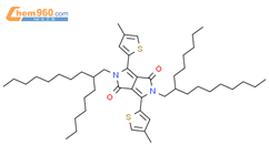 2,5-双(2-己基癸基)-2,5-二氢-3,6-双(4-甲基-2-噻吩基)吡咯并[3,4-c]吡咯-1,4-二酮结构式图片|1429119-68-5结构式图片
