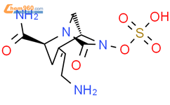 (1R,2S,5R)-4-(2-氨基乙基)-7-氧代-6-(磺基)-1,6-二氮杂二环[3.2.1]辛基-3-烯-2-羧酰胺结构式图片|1467157-34-1结构式图片