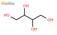 赤藓糖醇结构式图片|149-32-6结构式图片