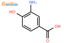 3-氨基-4-羟基苯甲酸结构式图片|1571-72-8结构式图片