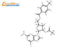 9-(2-O-Acetyl-5-O-(p-toluoyl)-3-deoxy-3-fluoro-beta-D-ribofuranosyl)-2-amino-6-chloro-9H-purine结构式图片|1612192-25-2结构式图片